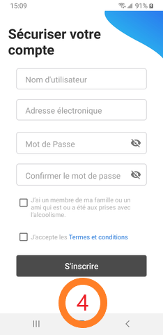 Create Account 4 FR Créer un compte
